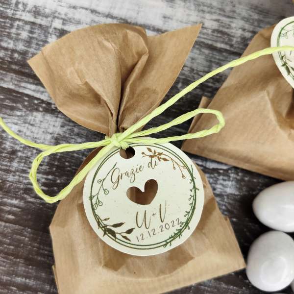 bomboniere sacchetti confetti matrimonio ecologico ecofattoart
